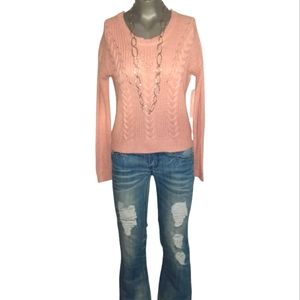 Crave Fame Small pink sweater